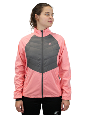 Куртка беговая NONAME Hybrid 24 Salmon Rose/Grey