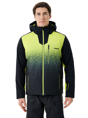 Куртка горнолыжная HEAD Supershape Ski Print M/Lemon