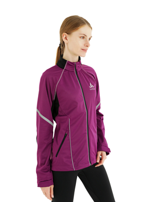 Куртка беговая ODLO Jacket FREQUENCY Grape Juice/Black