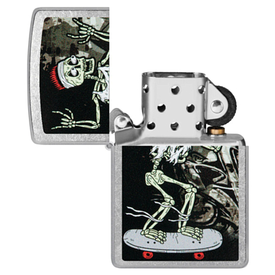 Зажигалка Zippo Skateboard Design Street Chrome