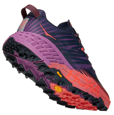 Кроссовки Hoka Speedgoat 4 Outer Space/Hot Coral