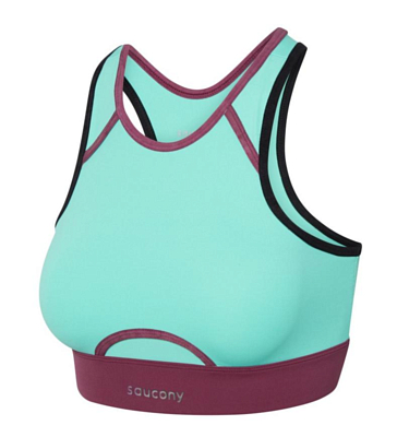 Топ беговой Saucony Dash Bra Top Cool Mint