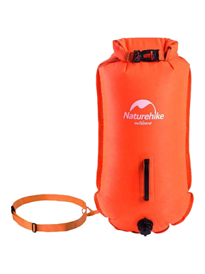Гермомешок Naturehike 18L inflatable waterproof bag Orange