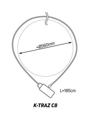 Замок велосипедный Zefal K-Traz C8