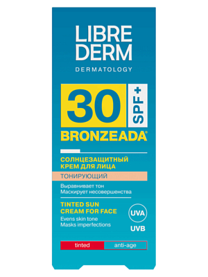 Крем солнцезащитный SPF 30 LIBREDERM Bronzeada 50 мл