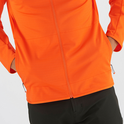 Толстовка SALOMON Outrack Full Zip Mid M Red-Orange