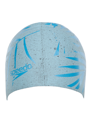 Шапочка для плавания Speedo Printed Recycled Cap Au Blue