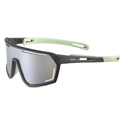 Очки солнцезащитные CEBE Strace Black Pastel/Green Matte-Zone Blue Light/Grey Silver