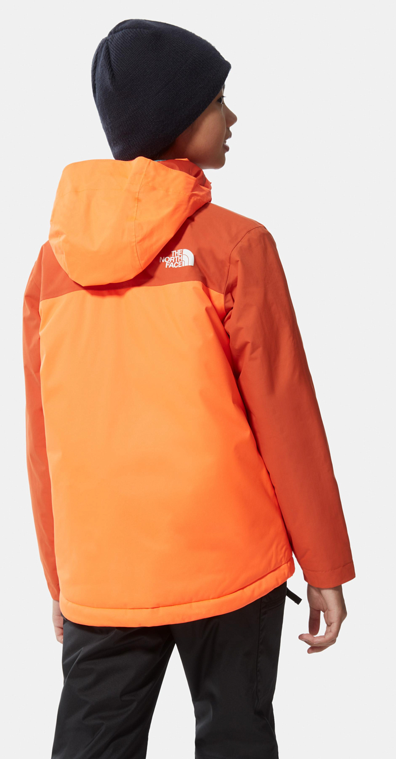 Куртка горнолыжная детская The North Face Snowquest Plus Jkt Y Pwrorg/Brntochr