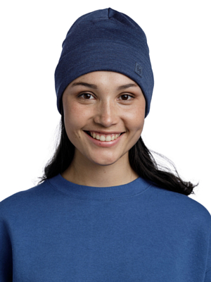 Шапка Buff Merino Heavyweight Solid Night Blue