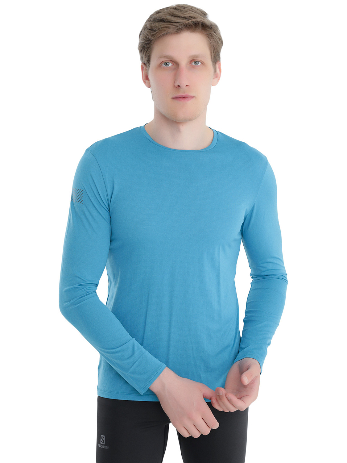 Футболка с длинным рукавом SALOMON Agile Long Sleeve Tee M Barr Reef/Heather