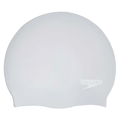 Шапочка для плавания Speedo Long Hair Cap Silver/White