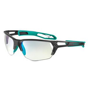 Очки солнцезащитные CEBE Strack Ultimate L Translucent Black Teal Matte-Zone Vario Grey/Blue