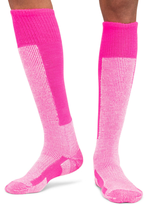 Носки THORLO'S Skiing Maximum Cushion Over-Calf Schuss Pink/White