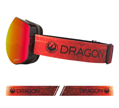 Маска горнолыжная Dragon X2 Inferno/LL Red Ion