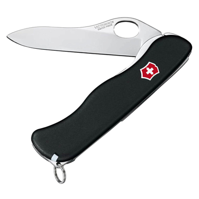 Нож Victorinox Sentinel Clip, 111 мм, 5 функций, с фиксатором лезвия Чёрный