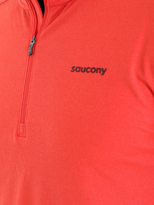 Толстовка беговая Saucony Sunday 1/4 Zip Poinciana Heather