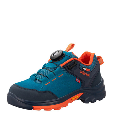 Ботинки детские Trollkids Kids Gjende Hiker Low Atlantic Blue/Dark Navy/Glow Orange