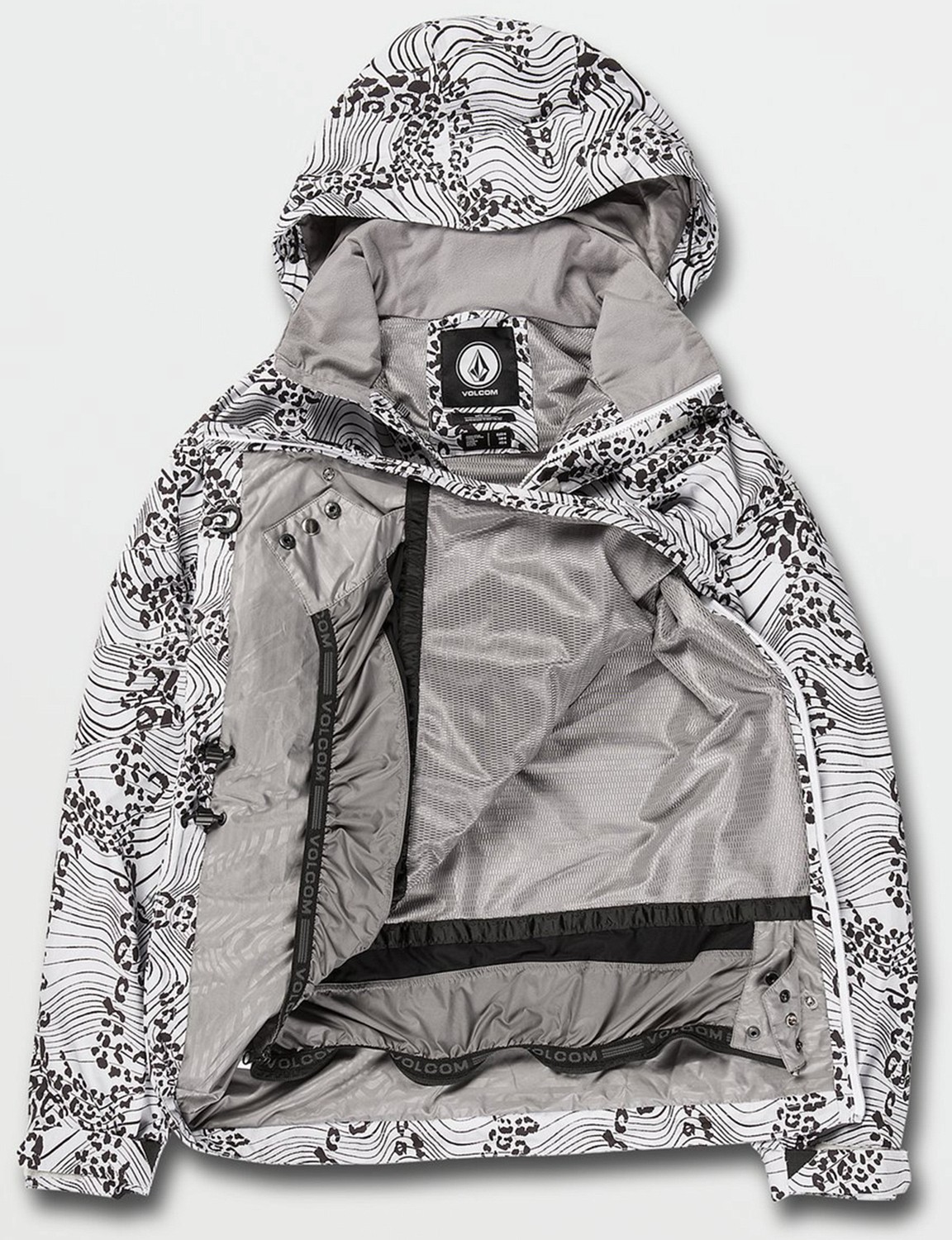 Куртка-анорак сноубордическая Volcom Melo Gore-Tex Pullover White Print