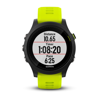 Часы Garmin Forerunner 935 Tri-Bundle черно-зеленые