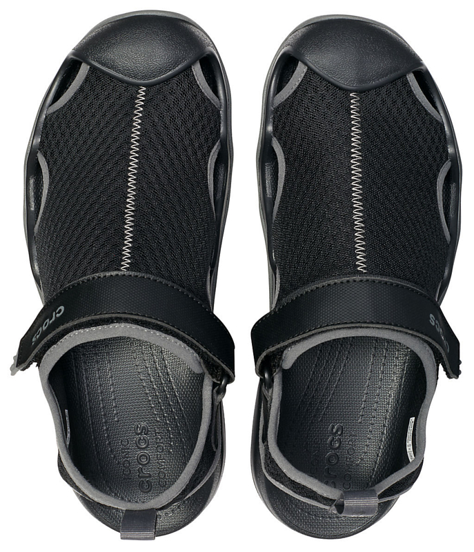 Crocs Swiftwater Mesh Deck Sandal Black 3149