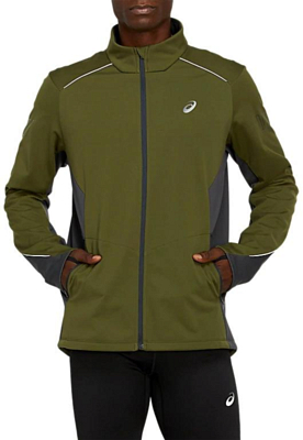 Куртка беговая Asics 2020-21 Lite-show winter jacket Smog Green/Graphite Grey