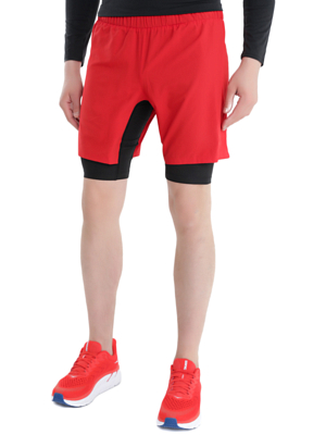 Шорты для бега 2 в 1 SALOMON Xa Twinskin Short M Goji Berry