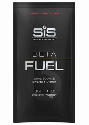 Напиток SiS Powder Beta Fuel высокоуглеводный в порошке, вкус Клубника/Лайм, 82 гр.