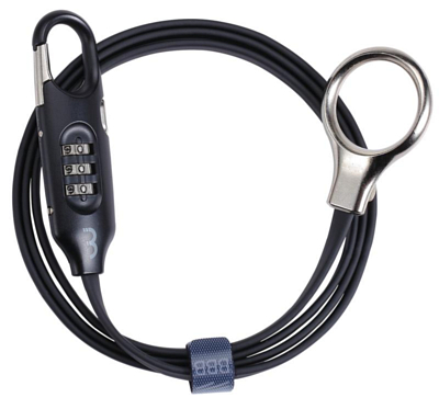 Замок велосипедный BBB LoopSafe coil cable Black