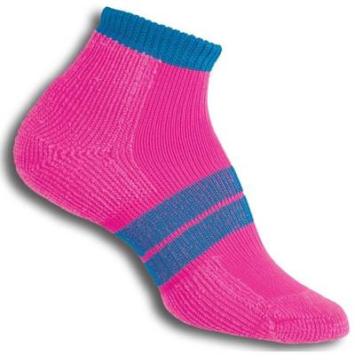 Носки THORLO'S 84NRCW Running Maximum Cushion Low Cut Electric Pink/Blue Aster