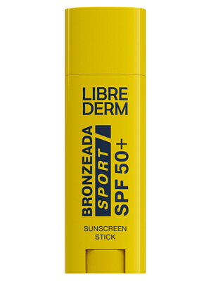 Солнцезащитный стик для губ и лица LIBREDERM BRONZEADA Sport SPF 50+4,8 г