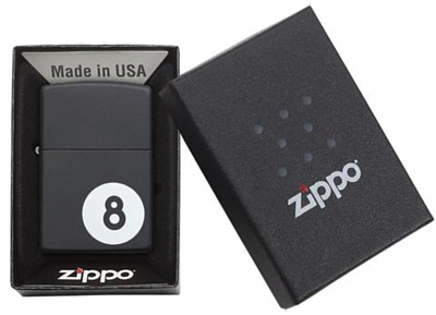 Зажигалка Zippo Classic Black Matte чёрная-матовая