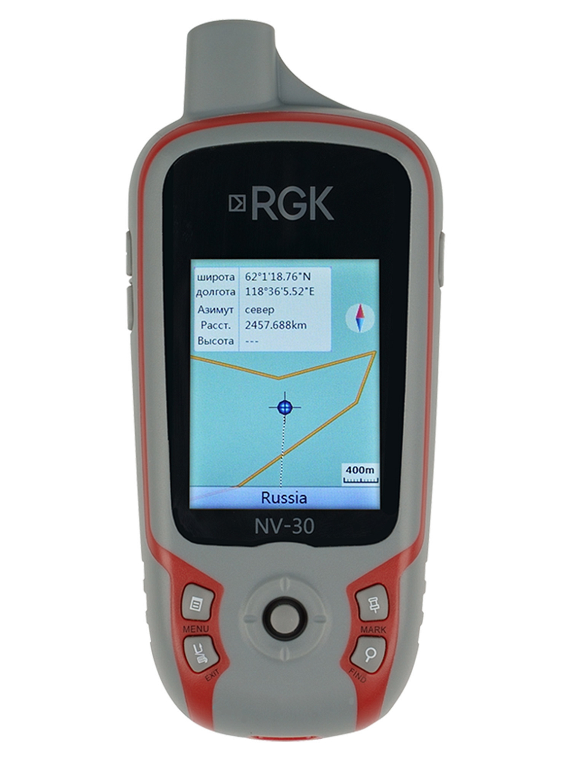 GPS навигатор RGK NV-30 Красный / Красный