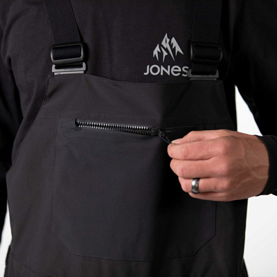 Полукомбинезон сноубордический Jones Mountain Surf Bib Stealth Black