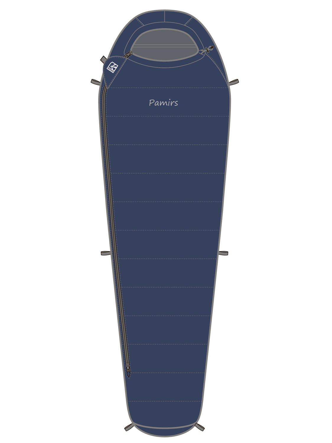 Спальник BASK Pamirs V2 800+ XL Синий/Серый