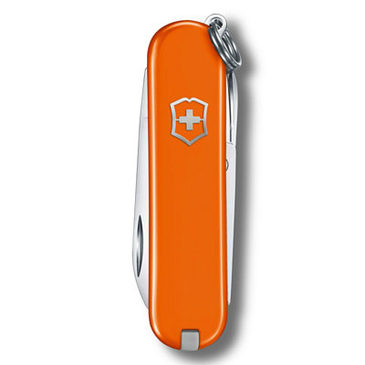 Нож Victorinox брелок Classic SD Colors Mango Tango, 58 мм, 7 функций Оранжевый