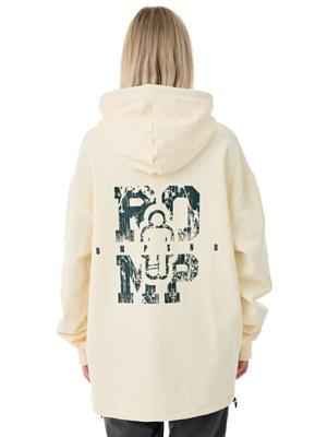 Толстовка ROMP Crack Hoodie W Ivory