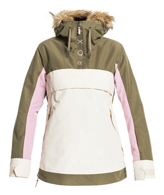 Куртка сноубордическая Roxy Shelter Snow Jacket Burnt Olive