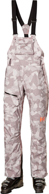 Полукомбинезон горнолыжный HELLY HANSEN W Powderqueen Bib Pant Dusty Syrin Winter Camo