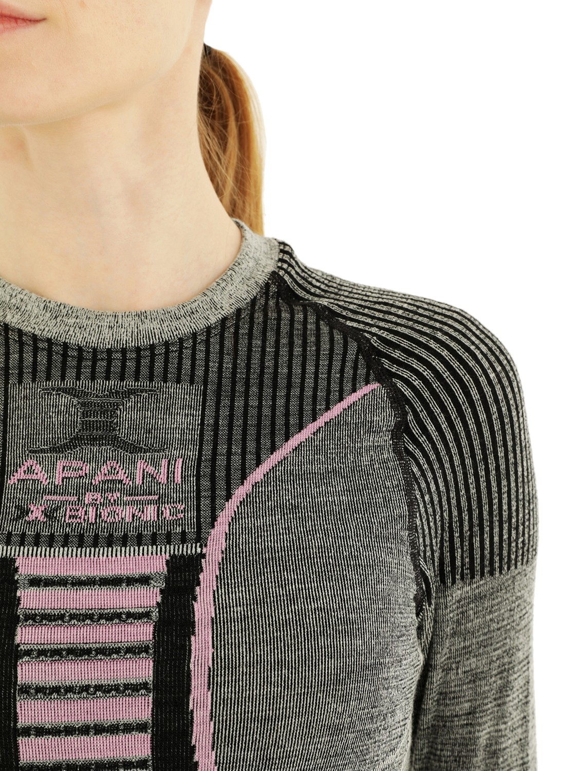 Термобельё верх X-Bionic Apani 4.0 Merino W Black/Grey/Magnolia