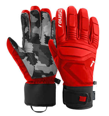 Перчатки REUSCH Marco Odermatt Fire Red/Grey Camo