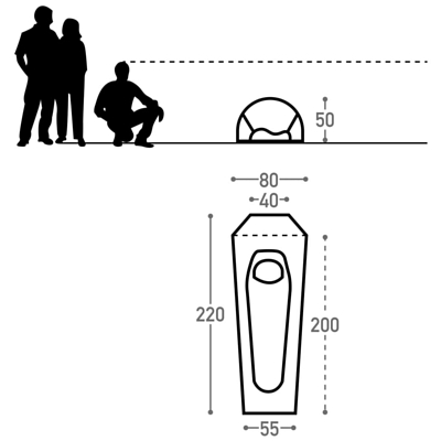 Бивачный мешок BACH Bivy Heads Up (Regular) Sycamore Green