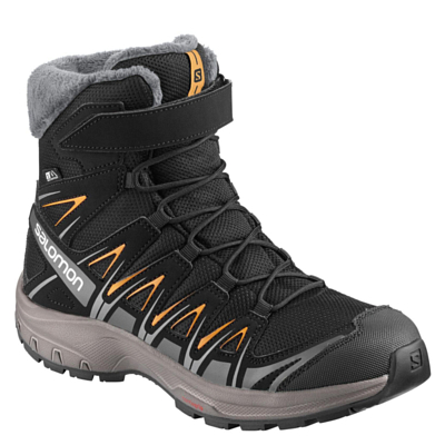 Ботинки детские SALOMON XA Pro 3D Winter TS CSWP J Black/Orange