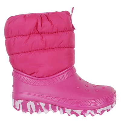 Сапоги детские Crocs Classic Neo Puff Boot K Candy Pink