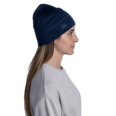 Шапка Buff Merino Heavyweight Hat Solid Denim