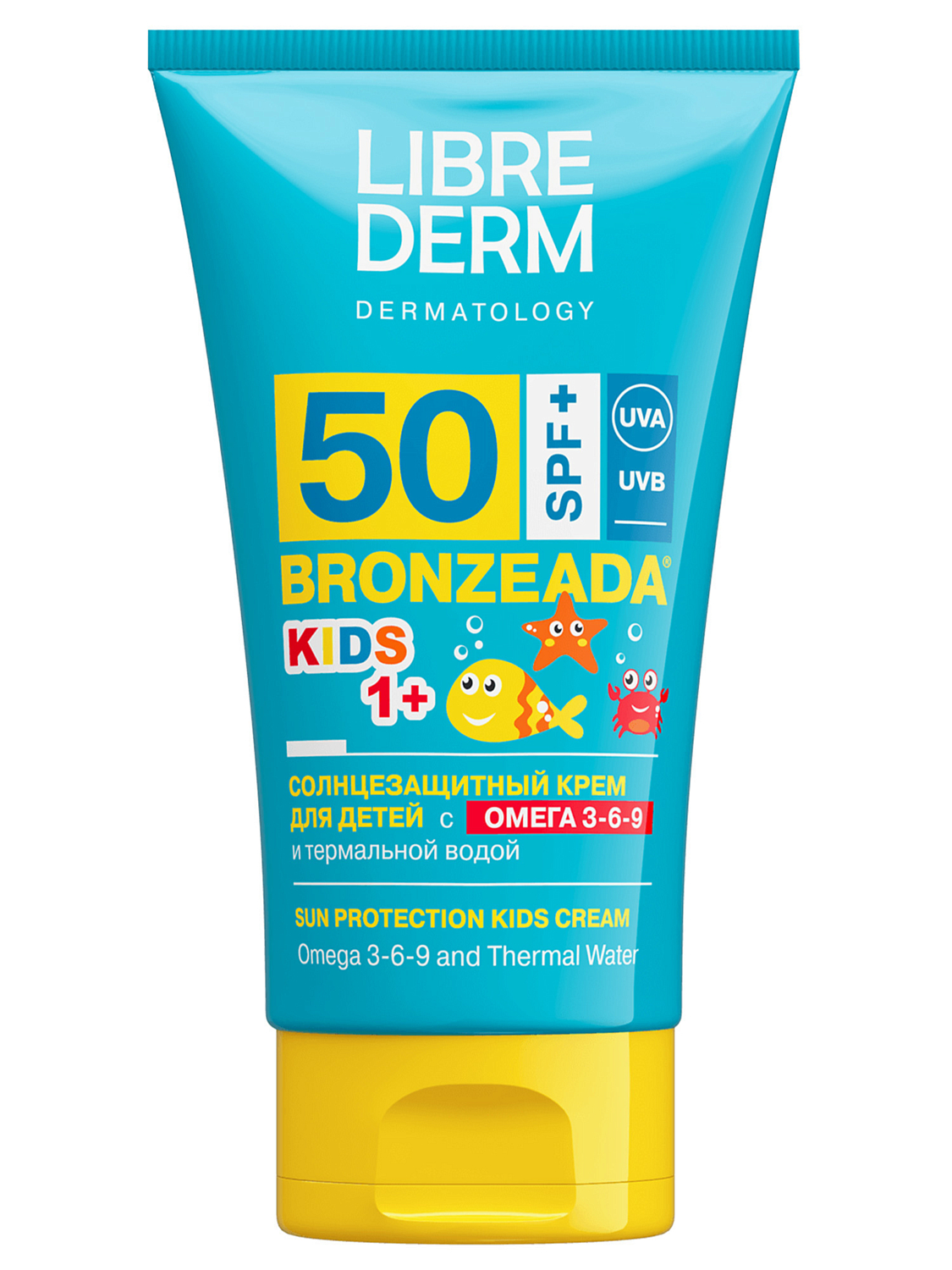 Крем солнцезащитный SPF 50 LIBREDERM Bronzeada Kids. Омега 3-6-9 150 мл