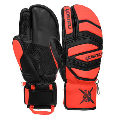 Варежки-лобстеры REUSCH Worldcup Warrior Black/Fluo Red