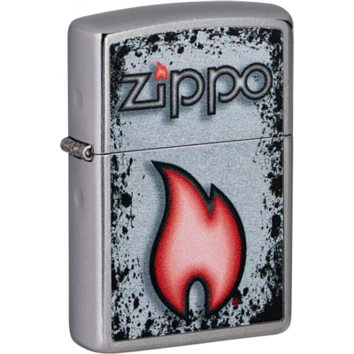 Зажигалка Zippo Flame Design Серебристый