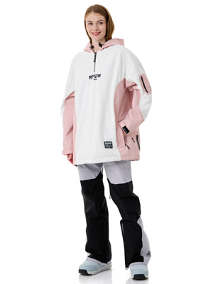 Куртка-анорак сноубордическая ROMP Fleece Anorak W Pink