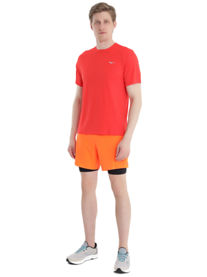 Футболка беговая Saucony Stopwatch Short Sleeve Poinciana